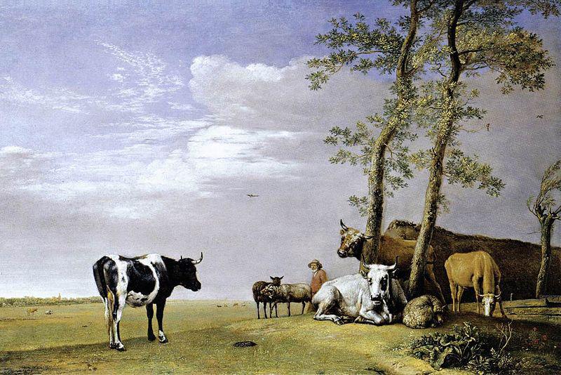 paulus potter A Husbandman with His Herd oil painting image